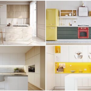 Simple Minimalist Modular Kitchen Cabinet Interior Decoration 2023