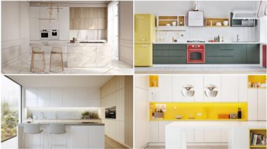 Simple Minimalist Modular Kitchen Cabinet Interior Decoration 2023