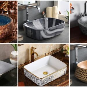 Trendy Table Top Washbasin Design With Wash Basin Counter Platform Designs For Bathroom Interior