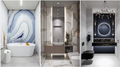 100+ Beautiful Bathroom Floor And Wall Tiles Design Ideas That Are Contrasting And Stylish 2024