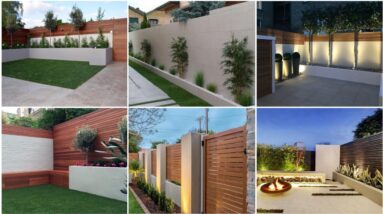 Garden Fance Design Ideas For Modern Home Exterior Boundary Wall Compound Wall Fence Design Ideas