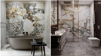 Contemporary Bathroom Designs Wall Tiles and Floor Tiles 2024 | Master Bath Modular Design Ideas