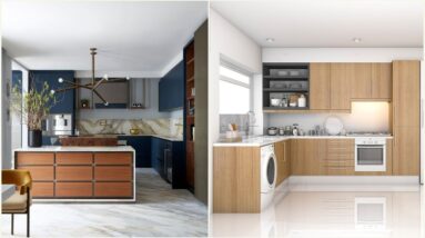 Modern Home Modular Kitchen Design Ideas For Beautiful House Kitchen Cabinet Colour Combination 2024