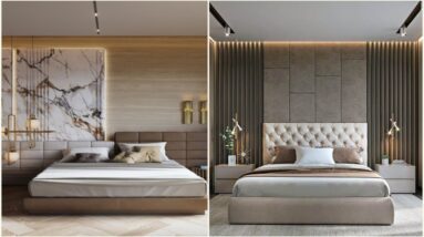 Beautiful Bedroom Wall Panel Design Ideas: Stylish Bedroom Wall Decor Paneling Designs 2024
