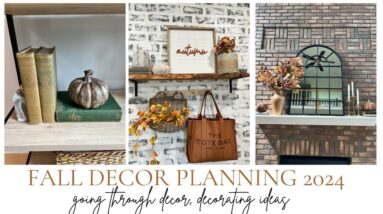 *NEW* FALL PLANNING AND GOING THROUGH FALL DECOR | FALL DECORATING IDEAS 2024