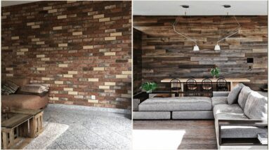 Latest Natural Stone Wall Cladding Designs 2024 | Best Living Room Wall Cladding Tiles Design Ideas