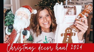 HUGE CHRISTMAS DECOR HAUL | WALMART, AMAZON, POTTERY BARN, TJ MAXX CHRISTMAS DECOR IDEAS