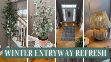 WINTER ENTRYWAY REFRESH | SIMPLE ENTRYWAY DECORATING IDEAS