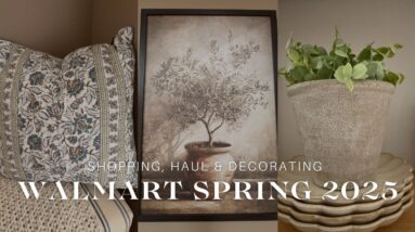 WALMART SPRING 2025 SHOP WITH ME AND HAUL | SPRING DECORATE WITH ME