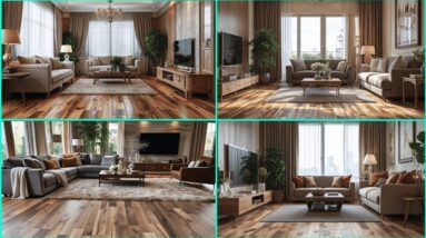 Wooden Flooring Designs for Living Room | Timeless Living Room Wooden Floor Tiles Design Ideas 2025