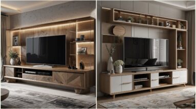 Modern TV Cabinet Designs for Stylish Living Rooms | Trendy TV Showcase Designs For Modern Homes