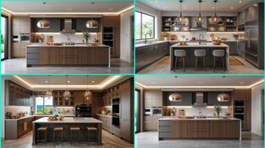 Island Modular Kitchen Design 2025 | Seating Islands, Storage Solutions, Smart Appliances & Layout