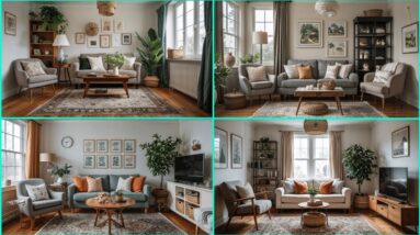 Small Cozy Living Room Design 2025 | Space-Saving Layouts, Warm Colors, Multi-Functional Furniture