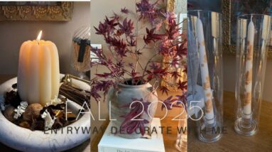 COZY FALL 2025 ENTRYWAY DECORATE WITH ME | ENTRYWAY DECORATING IDEAS FOR FALL
