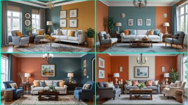 Living Room Wall Colour Combination 2025 | Paint Ideas, Accent Walls & Neutral Palettes