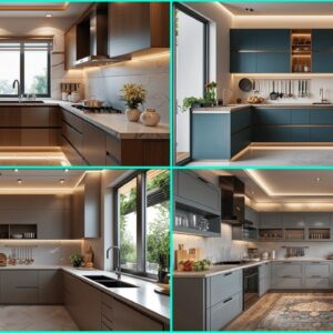 L Shape Modular Kitchen Design 2025 | Modern kitchen Layout Ideas