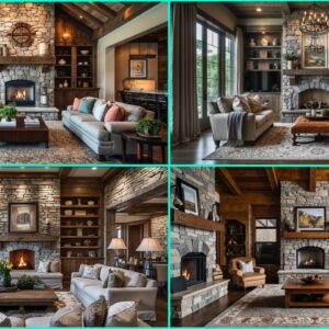 Living Room Stone Wall Design | Stunning Natural Accent Walls for Modern Interiors