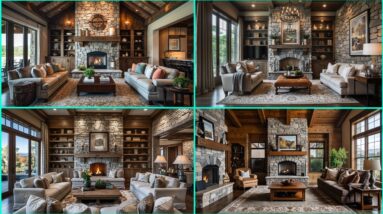 Living Room Stone Wall Design | Stunning Natural Accent Walls for Modern Interiors