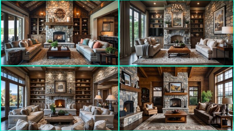 Living Room Stone Wall Design | Stunning Natural Accent Walls for Modern Interiors